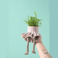 Creative Furniture Flower Pot Resin Figurine Lower Body Design
