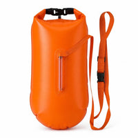 Waterproof Storage Swim Buoy with Dry Bag High-Visibility Swim Buoyancy Aid with Shoulder Strap Highly Visible Brightly Colored for Swimmers, Adults, Beginners, Open Water, Beach