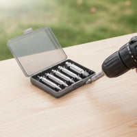 5 Pieces Screw Extractor Kit with Storage Case Compact Tools Easy for Plumbers