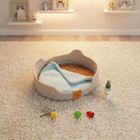 Cat Sofa Lounger Washable Woven Cat Basket Four-Season Use Pet Bed for Cats, Small Dogs
