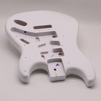 Poplar White Glossy Electric Guitar Body for DIY Electric Guitar Accessories