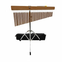 Crisp Sound 36 Tone Chime Bar Individually Strung Bar Chimes Adjustable Stand for Musicians, Band Performance, Music Class, Studio Recording