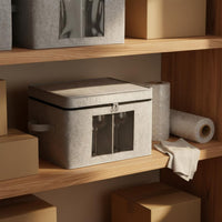 Wine Glass Storage Box Dustproof Foldable Stemware Case Reinforced Handles