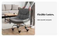 Low Back Rolling Stool Easy to Clean Low Rolling Stool Heavy-Duty for Hobbyists