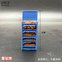 ZWZ 1:64 Hand-Painted Miniature Supermarket Scene Accessories