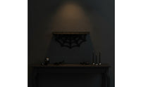 Arachnid Web Wall-Mounted Shelf Dark-Themed Gothic Wall-Mounted Shelf Space-Saving for Collectors