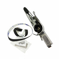 Industrial Grade Angle Air Belt Sander Long-Lasting Construction Pneumatic Belt Sander Portable for Professionals, Metalworkers
