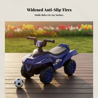 Infant Balance Bike, 4-Wheel, No Pedals, Indoor Walker, Music, Ages 1-3