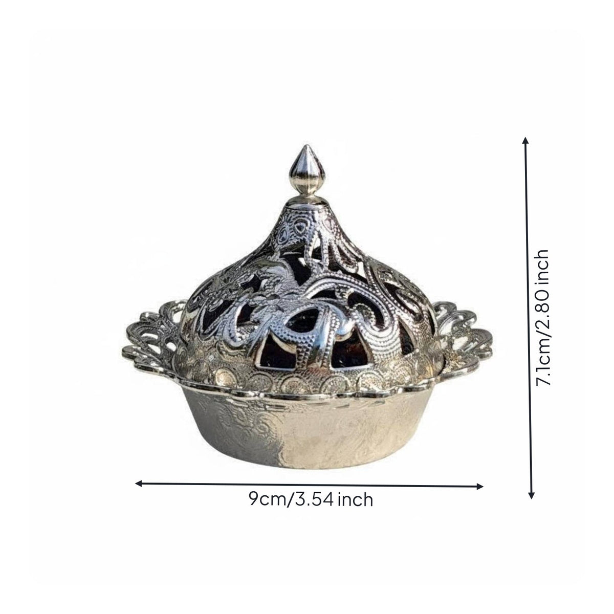 Ottoman Design Sugar Container Engraved Pattern Ornate Sugar Bowl Decorative