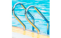 Pool Ladder with 2 Steps Anti-Slip Stainless Steel Pool Ladder Rust Resistant