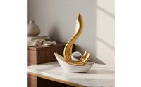 Resin Sailboat Decor Minimalist Design for Home Display, Decorative Use