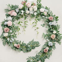 Wedding Table Arch Decorative Flowers with Christmas Willow Leaves