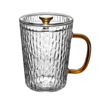 Hammered Glass Tea Cup, Heat-Resistant Glass