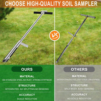 Stainless Steel Soil Testing Kit Soil Sampling Tool
