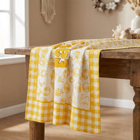 Easter Table Runner Festive Design Hare Motif Table Runner Machine Washable for Home Stylists, Holiday Enthusiasts, Spring Decor, Kitchen