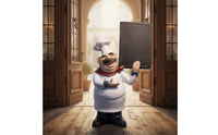 Decorative Chef Figurine with Message Board Standing Chef Figurine with Chalkboard Adorable Sculpture Classic for Bakery