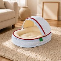 Cat Cradle Bed Every Season Semi Enclosed Hooded Design Semi Enclosed Pet Bed for Cats