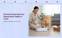 Adjustable elevated pet feeder