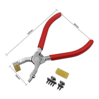 Leather Punching Plier Clamp-Style Leather Punching Tool with Replaceable Head Pliers Hand-Operated Heavy Duty