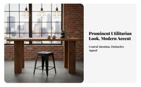 Backless Metal Stool Industrial Aesthetic Bar Chair Multiple Colors Available