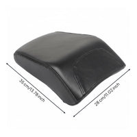 Leather Motorcycle Rear Seat Cushion Stitched Finish Pillion Seat Foam Padding