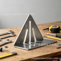 新品  斜方块米尺三角铁尺Miter Square三角铁尺测量工具五金量具