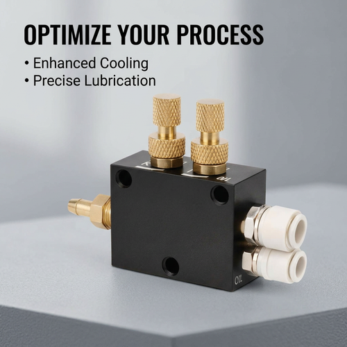 CNC Lathe Milling Aluminum Alloy Mist Coolant Lubrication Spray System for Metalworking, Milling Dri - Image 2