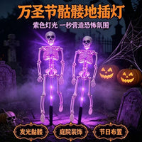 Solar-Powered Halloween Skull Ground Light for Outdoor Garden Decoration