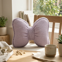 Bow Cushion Padded Lace Bow Pillow Soft for Sofa