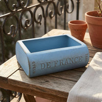 Metal Planter Drainage Hole Book-Shaped Vase Textured Plant Pot