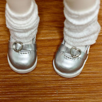 Doll Dress Up Shoes Cute Heart Detail Elegant Touch for Casual Outfits