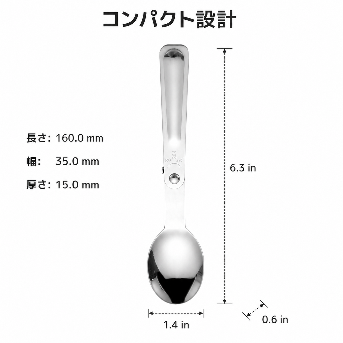 Portable Split-Tip Spoon Solo Camping Outdoor Foldable Stainless Steel Spoon-Fork Set