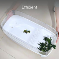 Turtle Tank with Basking Platform and Drainage