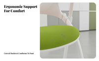 Rolling Chair with Writing Tablet Support Conference Seating Wheeled Base
