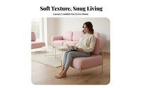 Nordic Design 3-Seater textile Sofa contemporary minimalist and and design Couch Small Apartment suitable for Home Furniture fashionable Model for Boutique Owners, Young Adults, Homeowners, Living Room, Lounge Area