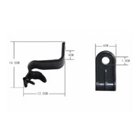 2 Pieces Seat Back Hook Black Car Seat Hook Easy to Install