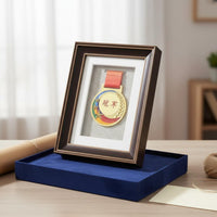 Clear Acrylic Front Medal Display Frame Ideal Gift Medal Shadow Box Preserves Memories Award Display Case Linen Backing for Runners