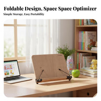 Adjustable literature Easel Foldable Laptop Riser Multi-Functional for Home, Cooks
