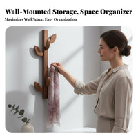 foliageDesign Hook Bar Space-Saving Wall-Mounted Rack Decorative for Living Room