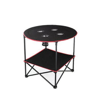 Lightweight Camping Table with Cup Holders Compact Folding Table with Cup Holders Stable Furniture Heavy-Duty for Campers