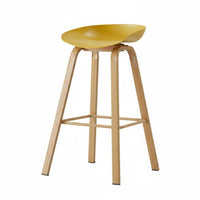 Adjustable Pedestal Seat 360-Degree rotate Bar Stool Modern Design Integrated Footrest for Business Owners, Adults, Office, Cafe