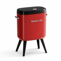 Slim Trash Can with Legs Modern Trash Can with Raised Legs Space-Saving Elevated Waste Bin Sturdy for Bathroom
