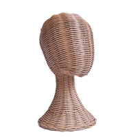 New Creative Rattan Hat Display Stand Mannequin Head for Hats, Glasses, Scarves
