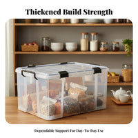 Airtight Storage Bin Space-Saving Airtight Canister Set Stackable Design