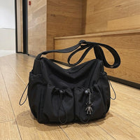Travel Bag for Men and Women, Versatile School and Work Bag for Daily Use, Sleek Nylon Bag with Polyester Lining, Medium Size Crossbody Bag