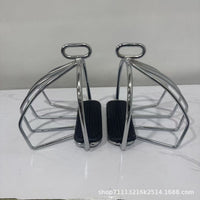 Anti-Slip Safety Stirrups for Equestrian Use with Mesh Design