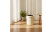 Cylindrical Trash Can Glossy Wastebasket Small Areas for Bathroom, Living Room