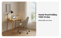 Foldable Design foldable Leg Desk Space-Saving foldable Desk Multi-Functional Study Table Portable for Students, Apartment Dwellers, Remote Workers, Dining Area, Small Spaces, Dorm Room, Bedroom