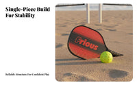 Long-Lasting Pickleball Paddle Ergonomic Grip Fiberglass Pickleball Paddle High Elasticity for Adults, All-Gender, Beach, Recreational Play