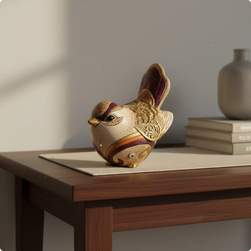 Magpie Figurine Gift Idea Bohemian Magpie Decor for Living Room, Cabinet